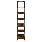 vidaXL Bibliothèque chêne fumé 81x36x176 cm bois d'ingénierie