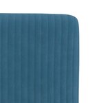 vidaXL Chaises à manger lot de 6 bleu velours