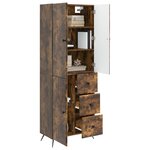 vidaXL Ensemble de Meubles 2 Pièces Chêne fumé Bois d'ingénierie