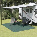 vidaXL Tapis de sol de camping vert 4x3 m