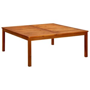 vidaXL Table basse de jardin 110x110x45 cm Bois solide d'acacia