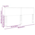 vidaXL Tête de lit Chêne fumé 180 cm Bois d'ingénierie