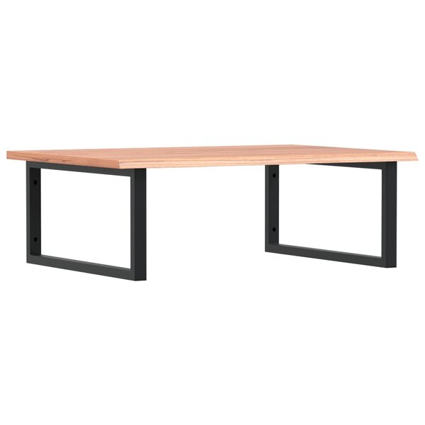 vidaXL Étagère de vasque murale acier et bois de chêne massif