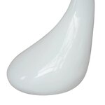 Vidaxl table basse avec dessus de table en verre rond blanc brillant