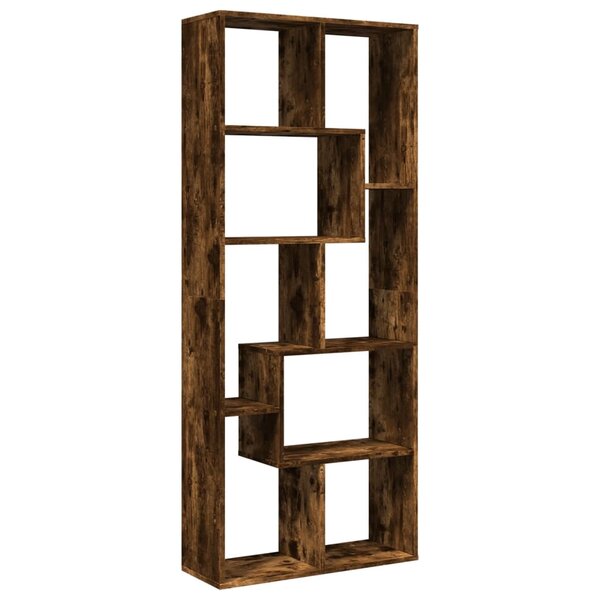 vidaXL Étagère séparatrice de pièce chêne fumé 67x25x161 5 cm