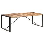 vidaXL Table à manger 220x100x75 cm bois massif