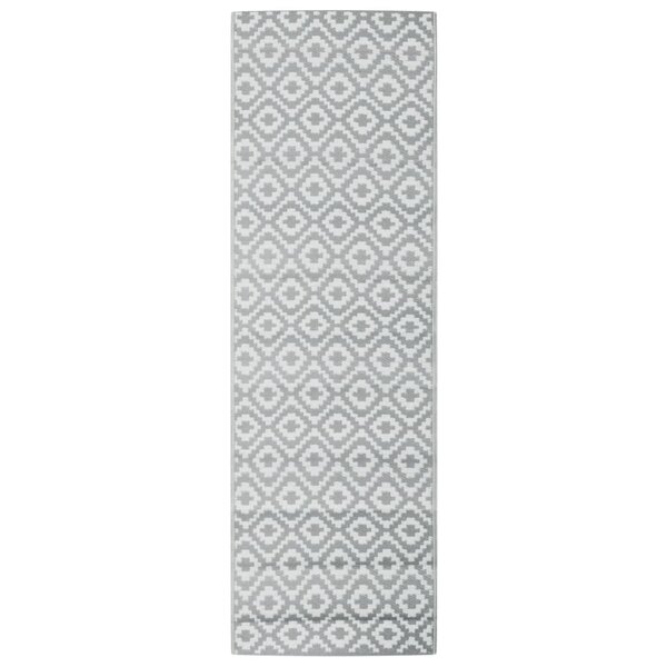 vidaXL Tapis d'extérieur ARAKIL gris 80 x 250 cm PP