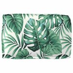 vidaXL Coussin pour dossier de palette Floral Motif de feuille