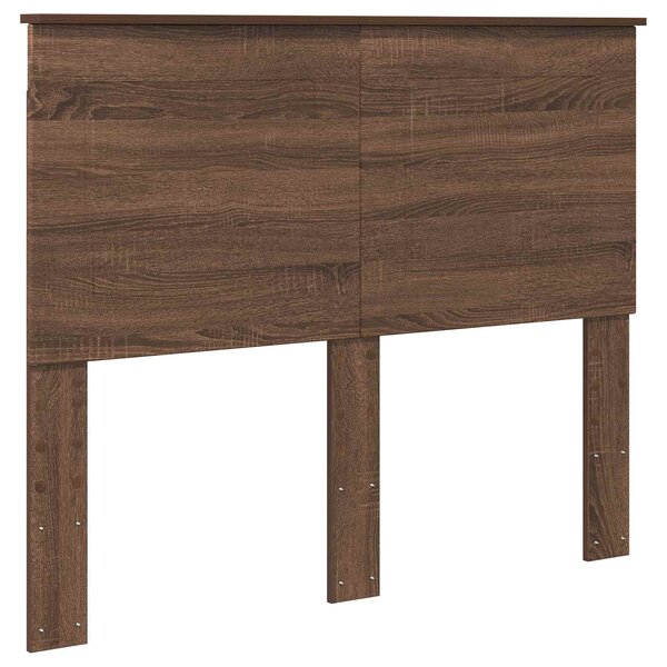 vidaXL Tête de lit Chêne brun 135 cm Bois d'ingénierie