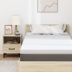 vidaXL Coussins de Matelas Blanc 90 x 190 cm