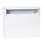 Pack Bouche d'entrée + Boîte aux lettre en acier  V4071  Fente 33 x 4 cm  Blanc