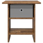 vidaXL Table de chevet Bois ancien 41 x 40 x 45 cm Bois d'ingénierie