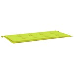 vidaXL Coussin de banc de jardin vert brillant 100x50x3cm tissu oxford
