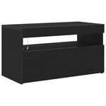 vidaXL Meuble TV Chêne noir 75 x 35 x 40 cm Bois d'ingénierie