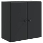 vidaXL Armoire Murale 59 x 31 x 60 cm Bois d'ingénierie Noir