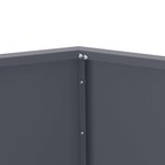 vidaXL Jardinière 2 Pièces Anthracite 100 x 100 x 80 cm Acier