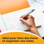 Bic 4 Couleurs Shine Lot de 3 Stylos Bille Rétractables - Pointe 1 mm - Trait 0 4 mm - Encre à l'huile - Corps Or/Blanc - 4 Couleurs