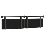 vidaXL Tête de lit suspendue Noir PU antique