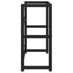 vidaXL Cadre de lavabo de salle de bain Noir 79x38x83 cm Fer