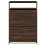 vidaXL Meuble à chaussures chêne marron 75x34x112 cm bois d'ingénierie