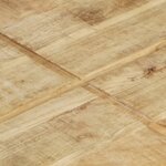 vidaXL Table basse 80x80x28 cm Bois de manguier massif