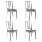 vidaXL Mobilier de salle à manger 5 Pièces MDF Gris