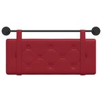 vidaXL Tête de lit suspendue Bordeaux Simili cuir