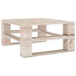 Vidaxl salon de jardin palette avec coussins 6 pièces bois de pin