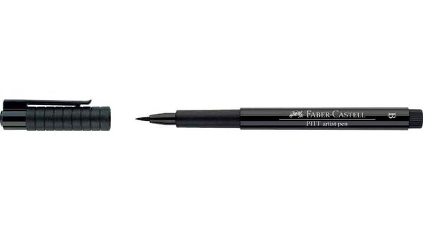 Feutre encre de chine PITT artist pen Pointe Pinceau XS 0 1 mm Noir FABER-CASTELL