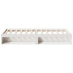vidaXL Lit de jour sans matelas blanc 90x190 cm bois de pin massif