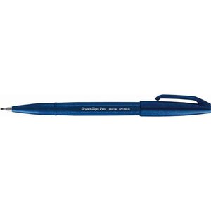Stylo feutre brush sign pen ses 15  bleu nuit pentel arts