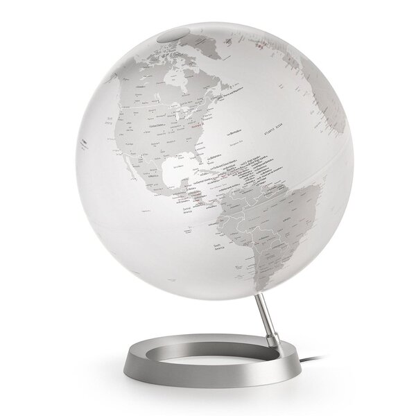 Globe terrestre lumineux Full Circle Vision Ø 30 cm - Blanc