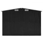 vidaXL Abri de jardin Anthracite 257x990x181 cm Acier galvanisé