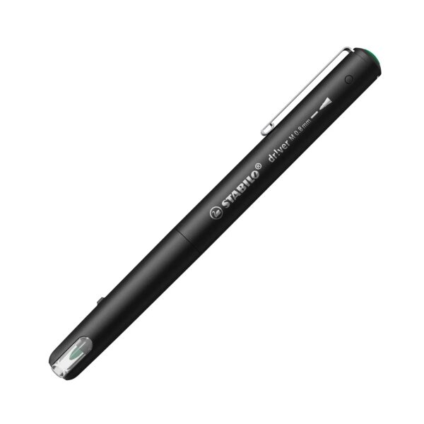 Marqueur Stabilo Dr!ver pointe moyenne 0 8 mm - Encre à base d'eau  inodore et anti-bavures - Fabriqué avec 94   de bioplastique - Vert