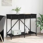 vidaXL Table console Chêne noir 100 x 39 x 78 5 cm Bois d'ingénierie