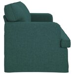 vidaXL Canapé Vert foncé 201 x 80 x 85 cm tissu