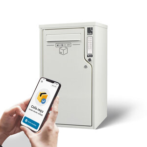 Boîte aux lettres et colis 2-en-1 connectée Boks One (RAL 9010)