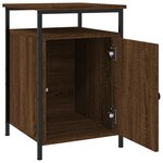 vidaXL Tables de chevet 2Pièces Chêne marron 40x42x60cm Bois d'ingénierie