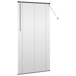 vidaXL Store de Fenêtre avec des rideaux Noir Aluminium