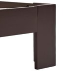 vidaXL Cadre de lit Marron foncé Bois de pin massif 90x200 cm
