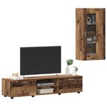 vidaXL Ensemble meuble TV FLORIN Bois ancien Bois d'ingénierie