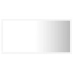 vidaXL Miroir à LED de salle de bain Blanc 80x8 5x37 cm Acrylique