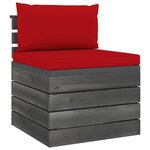 vidaXL Salon palette de jardin 8 Pièces avec coussins Bois de pin massif
