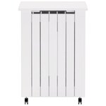 vidaXL Panier à linge et roulettes RANA 45x45x64 cm bois massif de pin