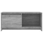 vidaXL Meuble TV sonoma gris 90x35x40 cm bois d'ingénierie
