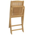 vidaXL Chaises pliables de jardin lot de 2 bois massif d'acacia