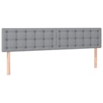 VidaXL Cadre de lit ottoman et matelas gris clair 160x200cm tissu