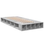 vidaXL Cadre de lit sans matelas gris béton 90x200 cm