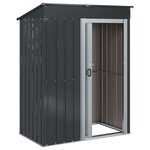 vidaXL Cabanons de jardin Anthracite 137 x 81 x 180 cm Métал