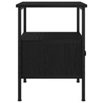 vidaXL Tables de chevet 2 Pièces Chêne noir 34x36x50 cm Bois d'ingénierie